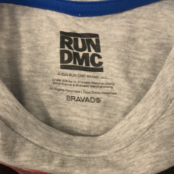 Kids NWT grey RUN DMC t-shirt size large - Picture 3 of 3